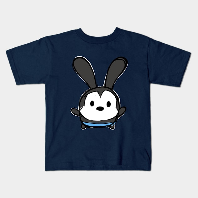 Happy Hop! Kids T-Shirt by JPIllustrations